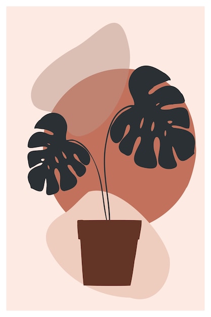 Free Vector hand drawn flat design boho wall art set