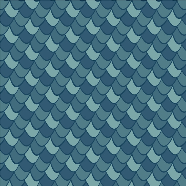 Free Vector hand drawn flat design roof tile pattern