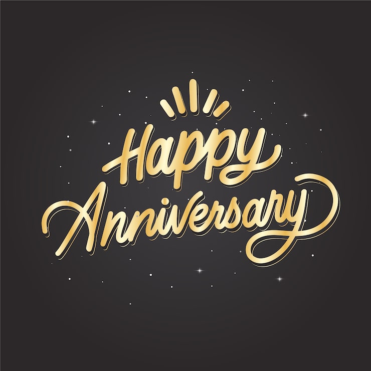 Free Vector hand drawn golden anniversary logo