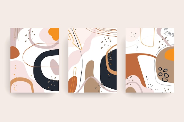 Free Vector hand drawn minimal hand drawn cover collection