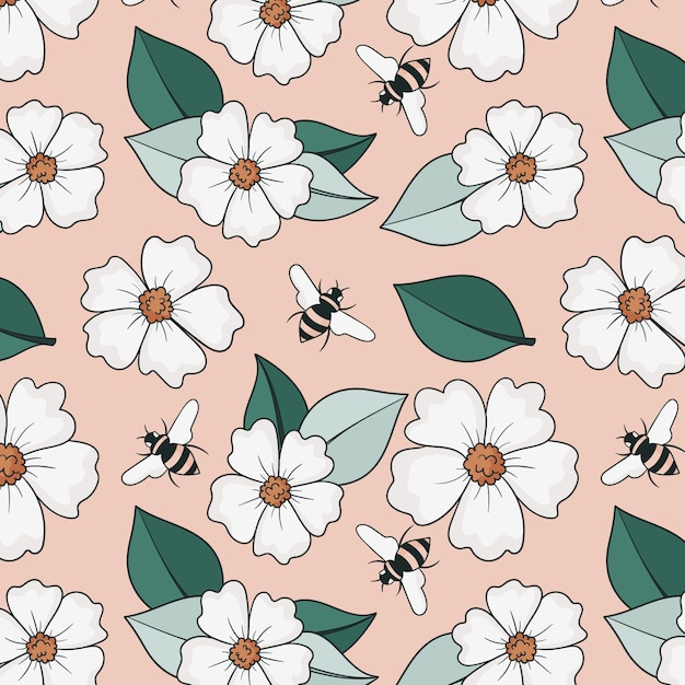 Free Vector hand drawn muted colors pattern design
