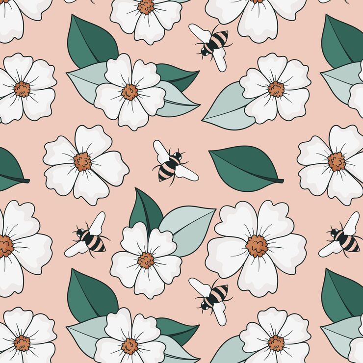 Free Vector hand drawn muted colors pattern design