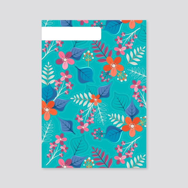 Free Vector hand drawn notebook cover design