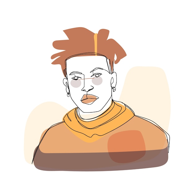 Free Vector hand drawn one line art illustration