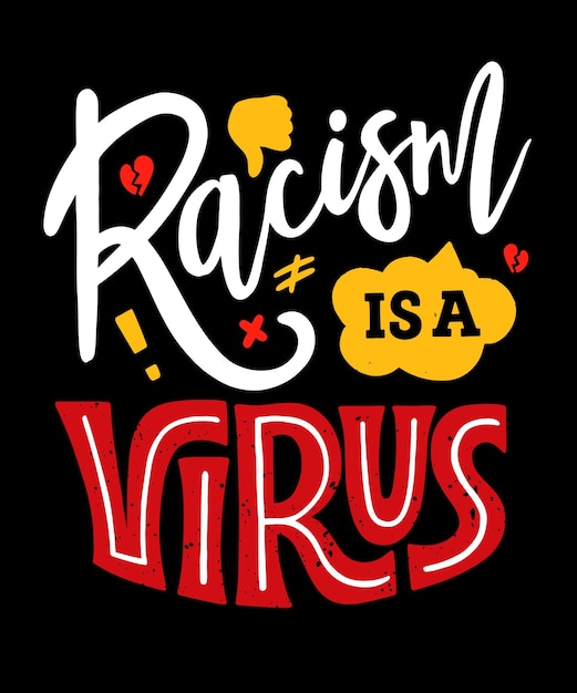 Free Vector hand drawn stop asian hate lettering