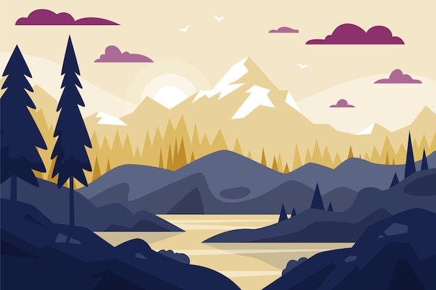 Free Vector hand drawn a/w colours illustration
