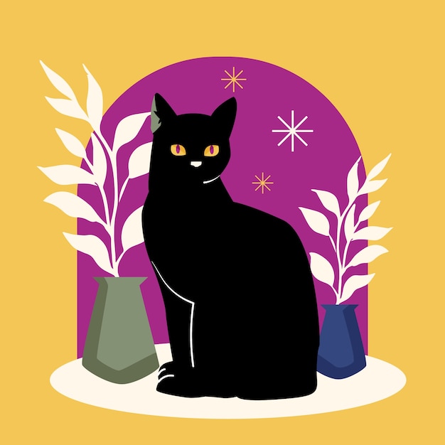 Free Vector hand drawn a/w colours illustration