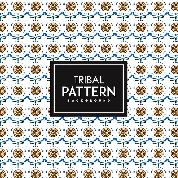 Free Vector hand drawn watercolor tribal patterns background