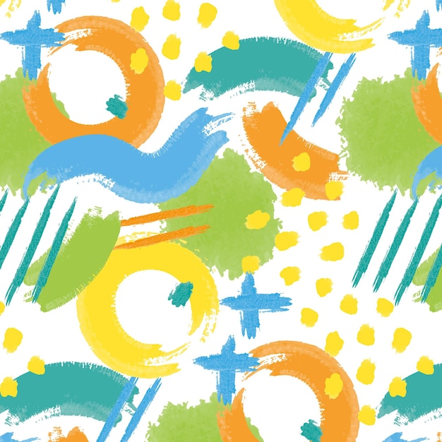 Free Vector hand painted abstract painting pattern