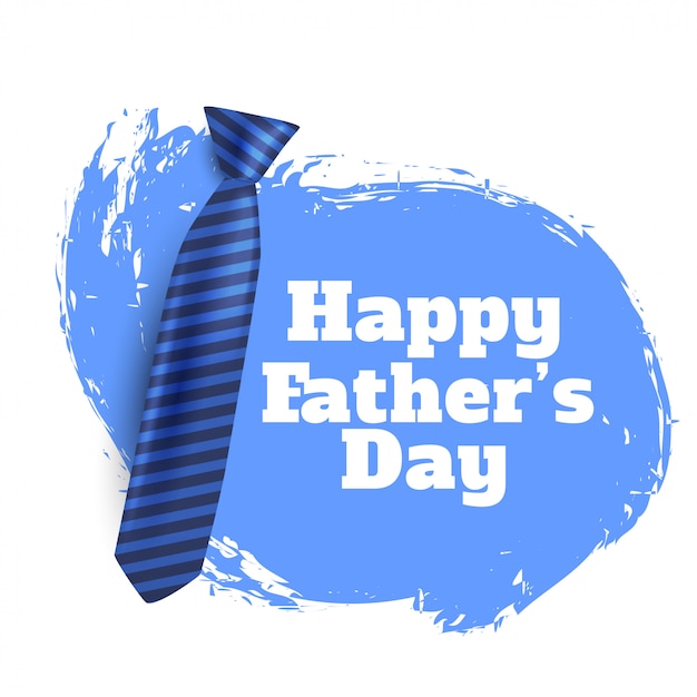 Free Vector happy fathers day background with realistic tie