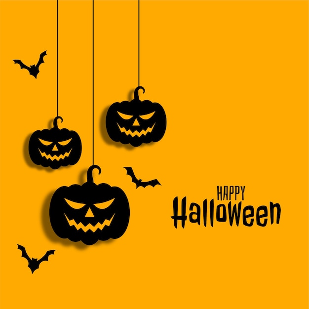 Free Vector happy halloween background