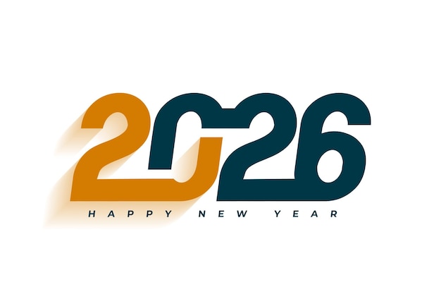 Free Vector happy new year 2026 celebration background