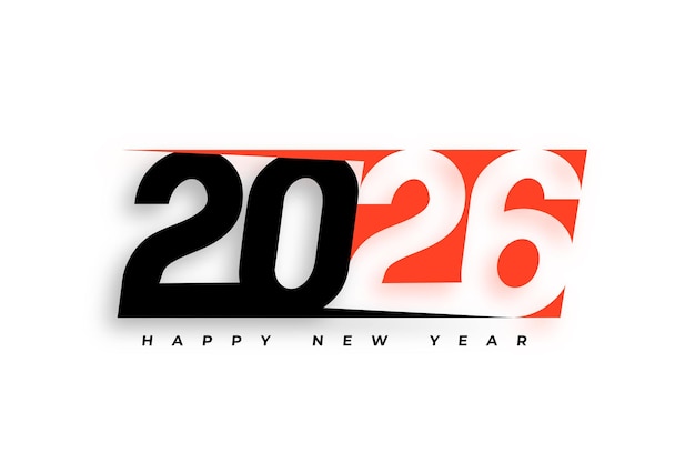 Free Vector happy new year 2026 event background