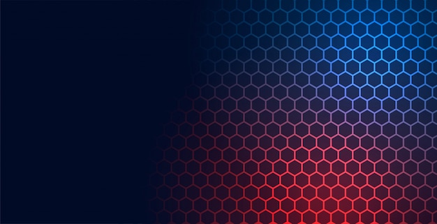 Free Vector hexagonal technology pattern mesh background with text space