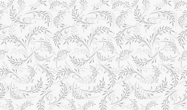 Free Vector horizontally and vertically repeatable monochrome vector seamless botanical pattern