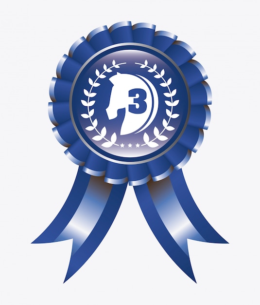 Free Vector horse over white background