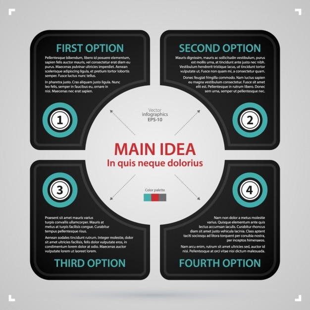 Free Vector infographic template design