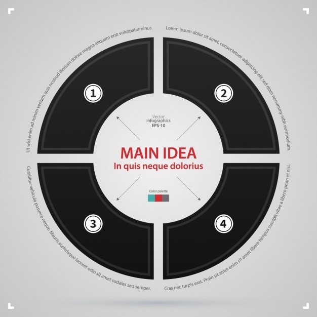 Free Vector infographic template design