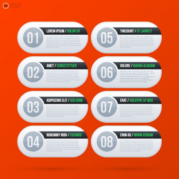 Free Vector infographic template design