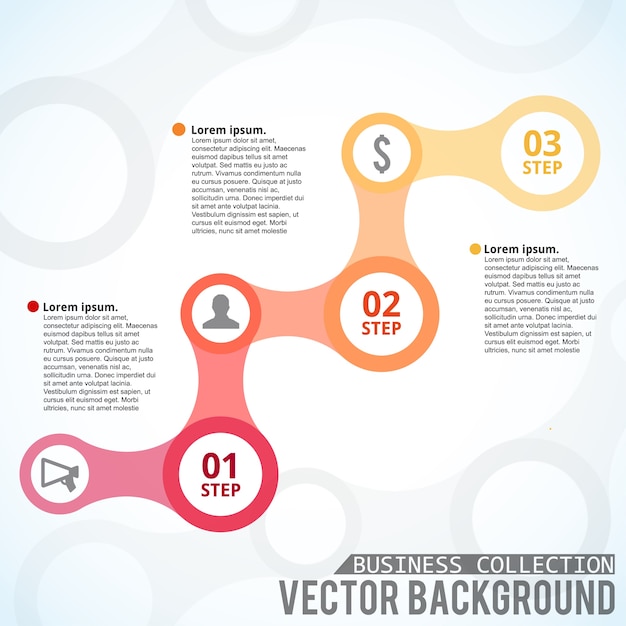 infographic template with steps