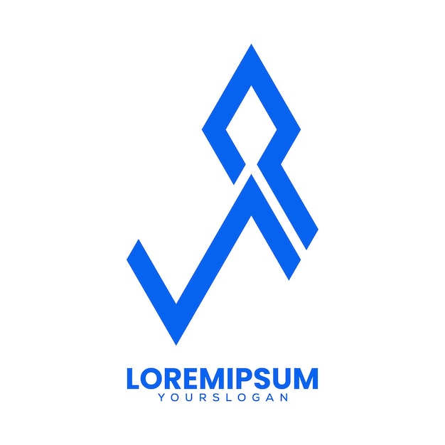 Free Vector initials letter n p creative logo design