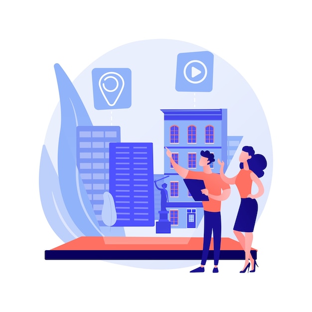 Free Vector interactive design visualization abstract concept vector illustration. interactive visualization, virtuality architecture, virtual reality user experience, interaction design abstract metaphor.