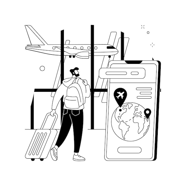 Free Vector intercontinental transport abstract concept vector illustration