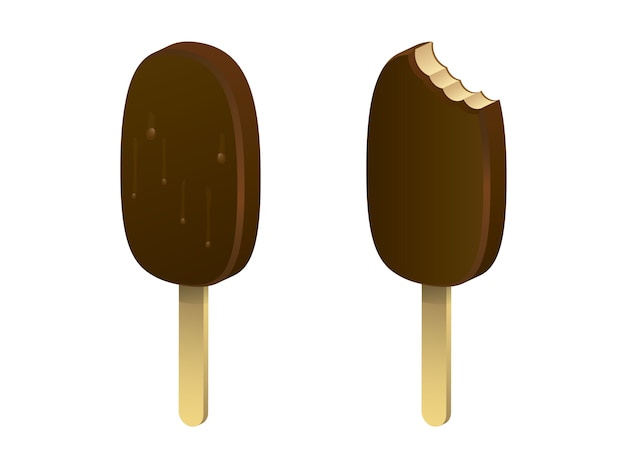 Free Vector isolated ice cream background