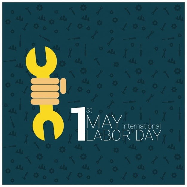 Free Vector labor day poster