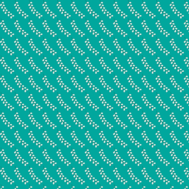 Free Vector leaves pattern with aquamarine background