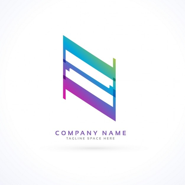 Free Vector logo with an abstract geometric shape