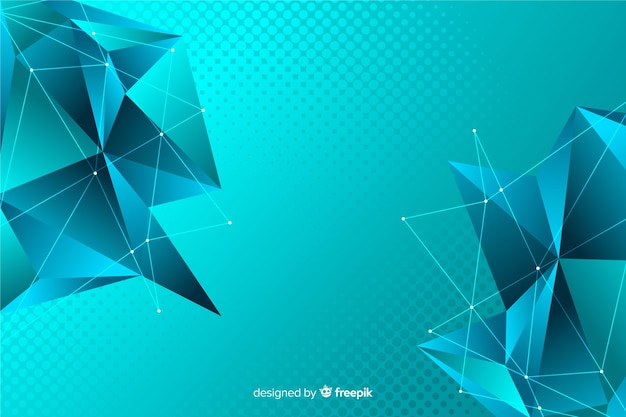 Free Vector low poly abstract polygonal shapes background