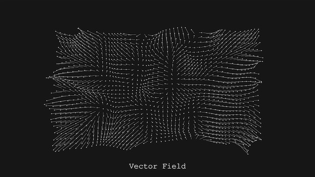 Free Vector magnetic or gravity field visualization abstract arrows array backdrop