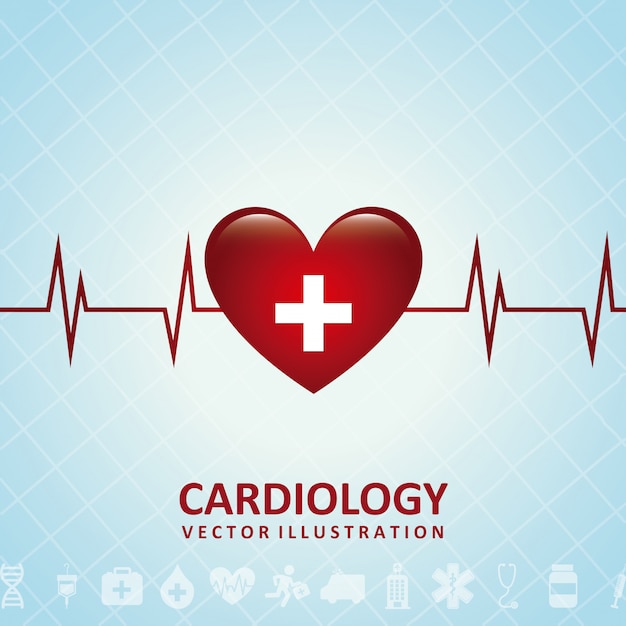 Free Vector medical  over blue   illustration