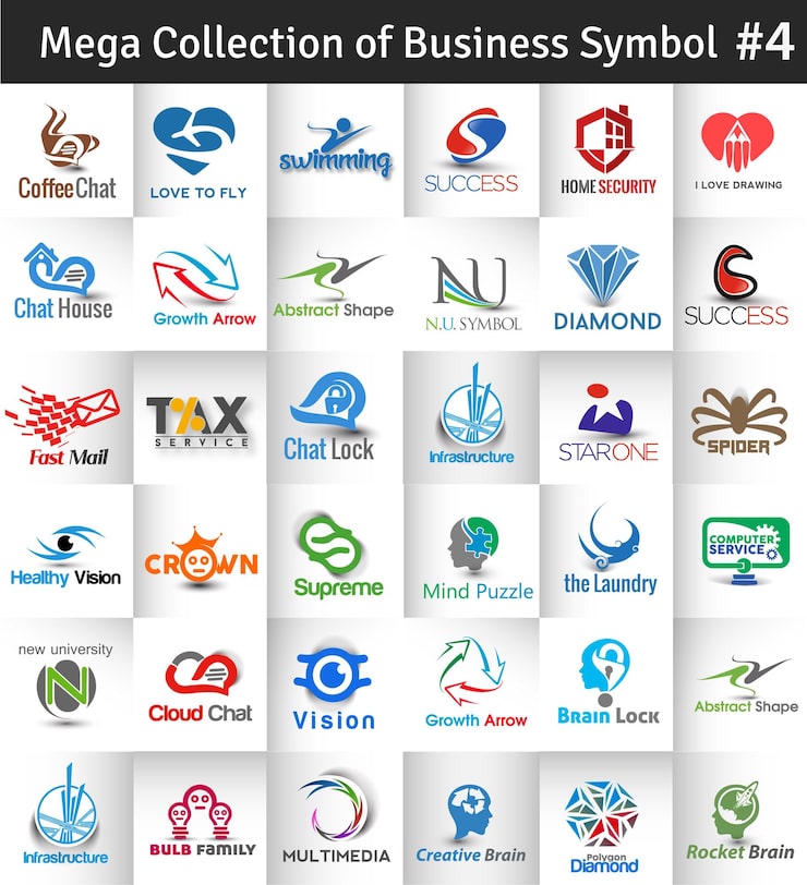 Free Vector mega collection of vector logo design