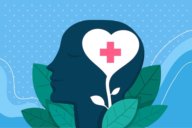 Free Vector mental health awarness concept