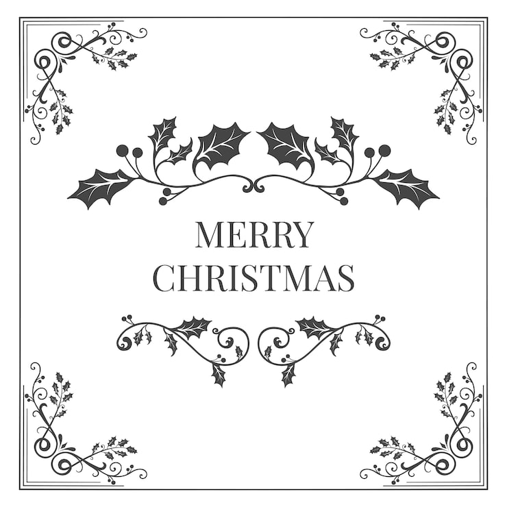 Free Vector merry christmas badge design vector