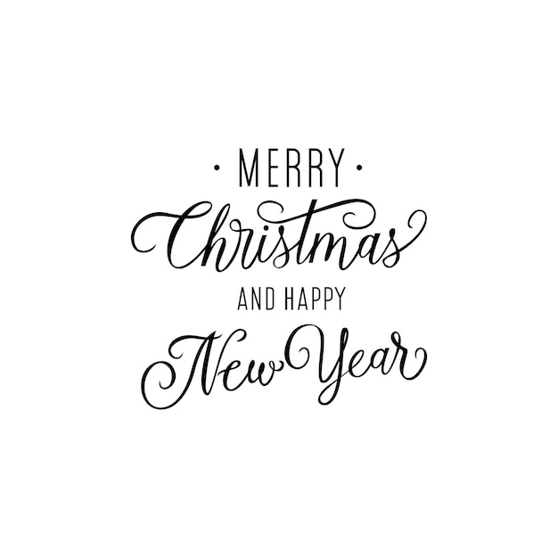 Free Vector merry christmas inscription