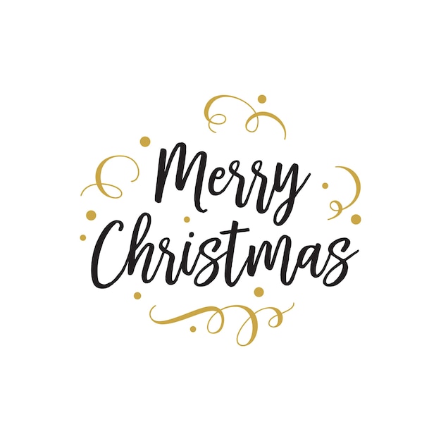 Free Vector merry christmas lettering for party