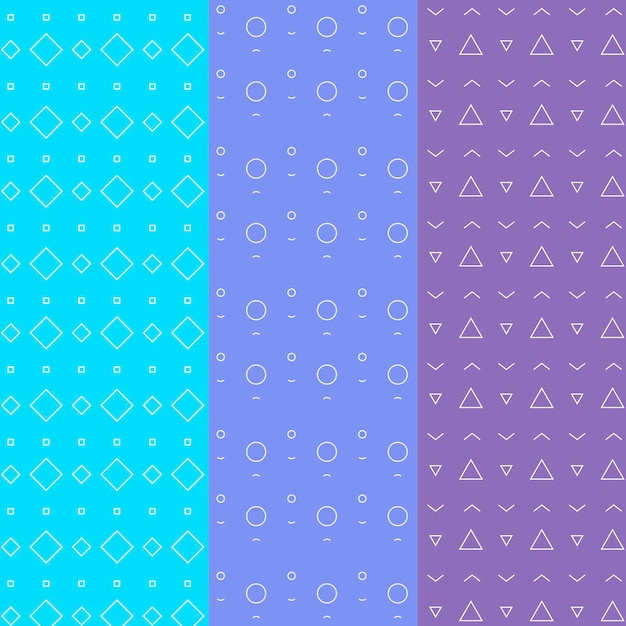 Free Vector minimal geometric pattern collection