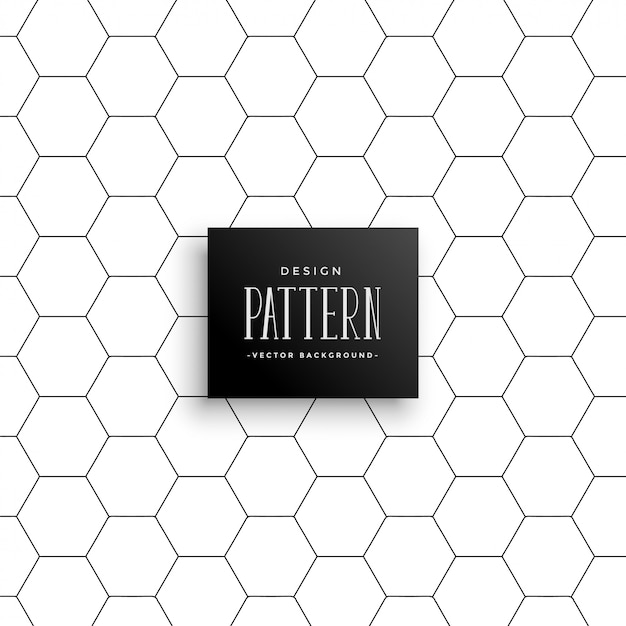 Free Vector minimal hexagonal line pattern background