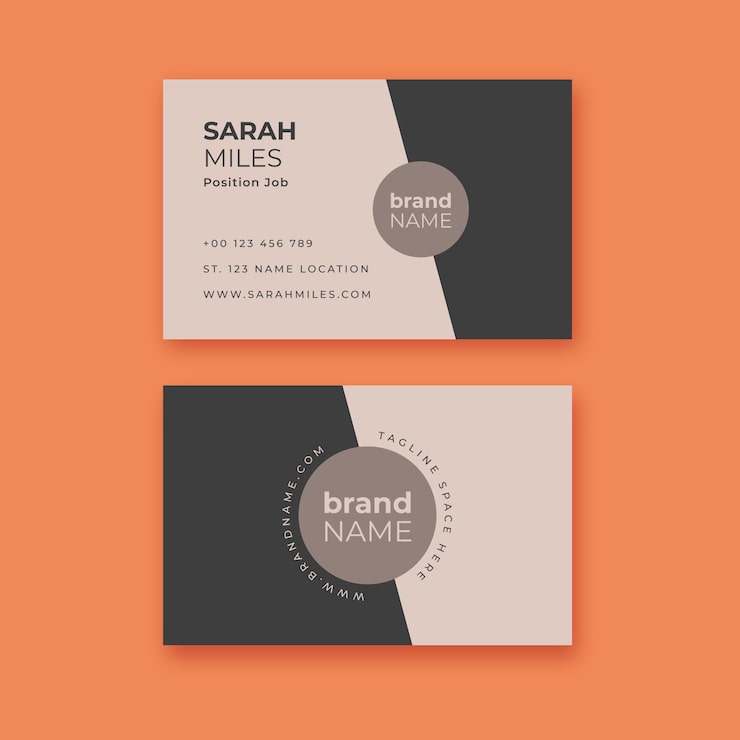 Free Vector minimalist business card template