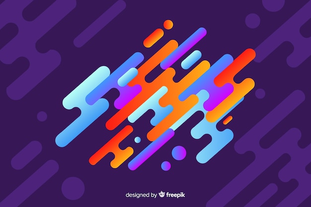 Free Vector modern background with gradient dynamic shapes