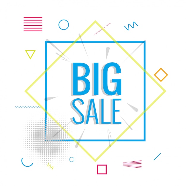 Free Vector modern big sale background