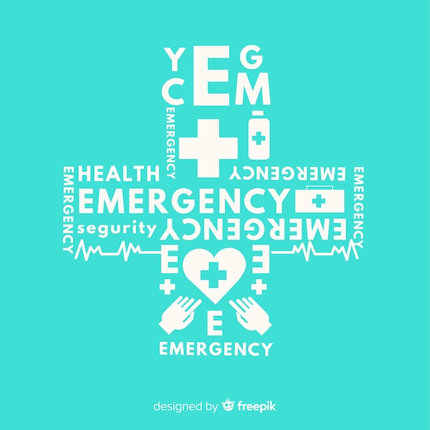 Free Vector modern emergency composition