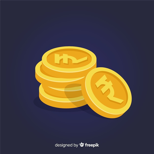 Free Vector modern indian rupee composition
