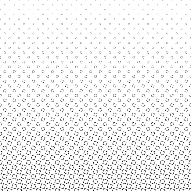 Free Vector monochrome square pattern - geometrical halftone abstract vector background design from angular squares