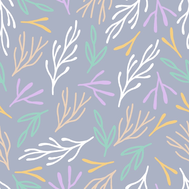 Free Vector multicolor leaves pattern background