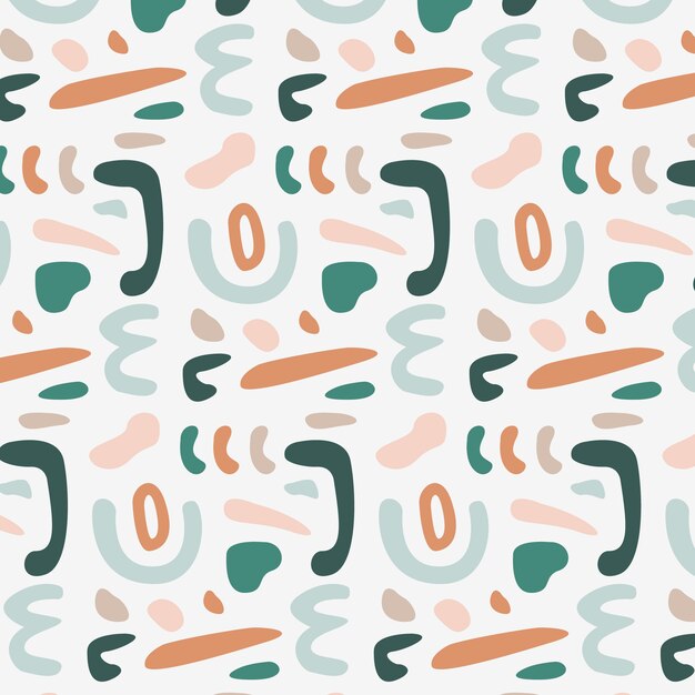 Free Vector muted color palette pattern design