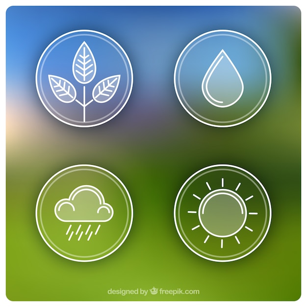 Free Vector nature icons